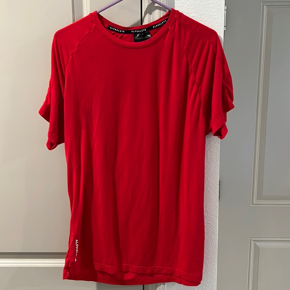 Alphalete athletic shirt, size Large, color red